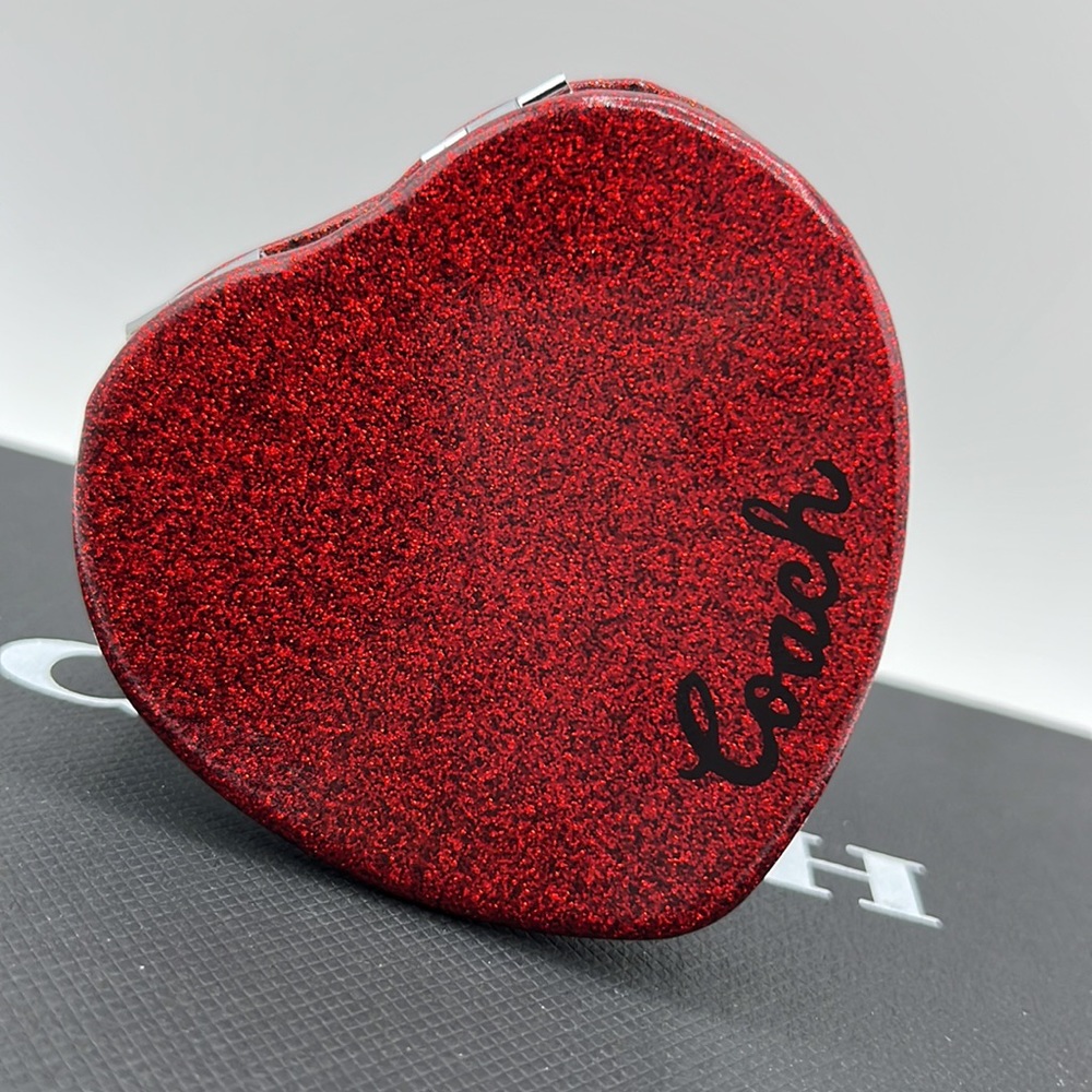 Coach Heart Compact Mirror